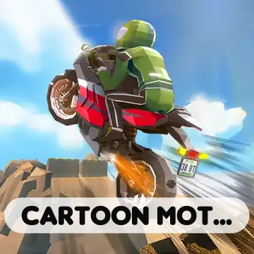 Cartoon Moto Stunt